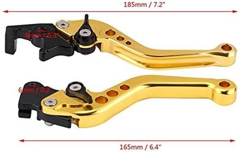 Motorcycle Clutch Lever, Motorcycle Break and Cutch Levers for Most Motorcycle Motorbike Pit Bike Moto (Gold) in Saudi Arabia