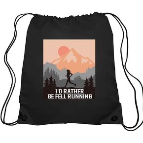 Eat Sleep Run Repeat Running Drawstring Backpacks, Unisex Running Bags for Gym Shopping Sport, Running Gifts for Men Track And Field Lover, Cross Country Running Gifts for Runners Male
