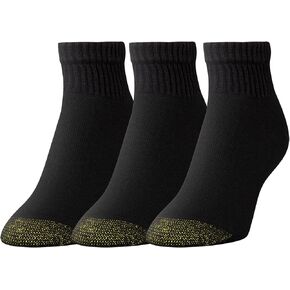 جوارب GOLDTOE النسائية Ultra Tec Quarter مكونة من 3 قطع