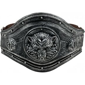 LOOYAR Viking Fenrir Wolf Belt - Halloween Edition | PU Foam Prop for Viking Costume | Intricately Carved Relief | Lightweight Design