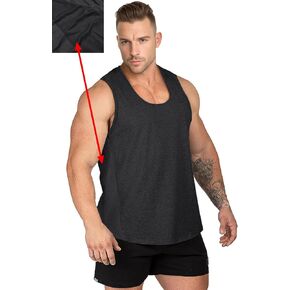 Muscle Cmdr Men's Gym Workout Mesh Tank Top Y-Back Muscle Shirt Bodybuilding Fitness Quick Drying Tee