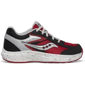 Saucony Cohesion KDZ (Big Kids) Sneaker, Black/Red, 4 US Unisex