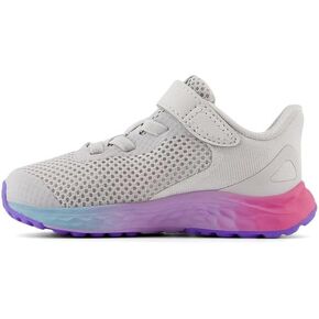 New Balance unisex-child Fresh Foam Arishi V4 Bungee Lace with Top Strap Running Shoe