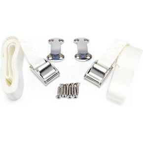 Kuuma 51960 Cooler Tie Down Strap Kit - Inlcudes Straps, Mounting Bracket, and Screws - Great for RVs, Boats, and Truck Beds