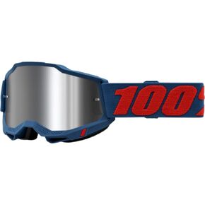 100% Accuri 2 Motocross & Mountain Biking Adult Goggles (Odeon - Mirror Silver Flash Lens)