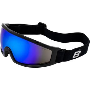 Birdz Robin Sport Skydiving Snowboarding Motorcycle Riding Goggles Blue Mirror Lens