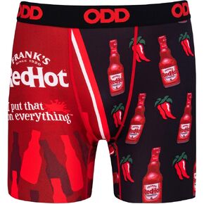 Odd Sox Men's Novelty Underwear Boxer Briefs, Franks Red Hot Sauce