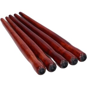 Tnfeeon Dip Pen Nib Holder, Sturdy 173mm Long Sandalwood Practical Reliable Nib Holder for Painting for Writing (Five mahogany pen holders)