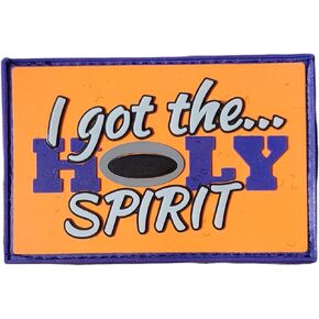 رقعة Cornhole Patch I GOT The HOLY Spirit Fun Funny Patch لحقيبة الرمي المتعصب أو الشخص الذي يستمتع باللعبة وهو ديني روحاني يسوع المسيحي إله الدين PVC هدية عظيمة