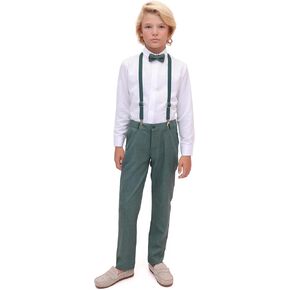 Lilax Boys Suit Set Formal Slim Fit Boy Pant Set of 4 Pcs, Gentleman Wedding Outfits, Formal Dress Set