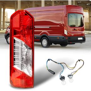 Tail Lights Compatible with Ford Transit 150 250 350 350HD 2015-2023 Rear Lamp With New Bulbs and Harness (Left Driver Side)