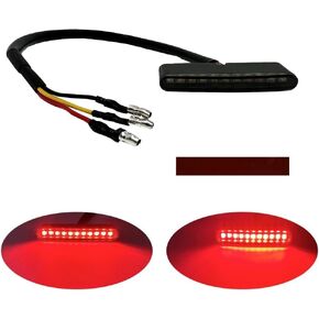 Motorcycle Tail Light Strip mini Brake light Red Running license Plate Light 12V With Bobber Chopper ATV Dirt Bike