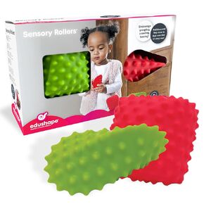Edushape The Original Sensory Balls for Baby - Pack of 9 Vibrant Colorful Textured Toddler Ball for Baby - Unique Baby Balls That Enhance Gross Motor Skills for Kids Aged 6 Months and Up