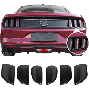 JeCar for Mustang Tail Light Covers Trim Accessories Fit for Ford Mustang 2015 2016 2017(Smoked Black)