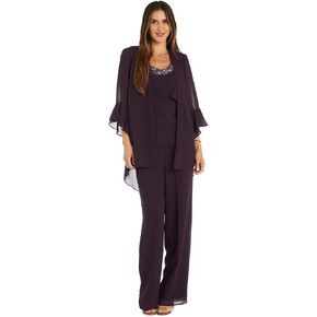 Three Piece Duster and Pantsuit Set