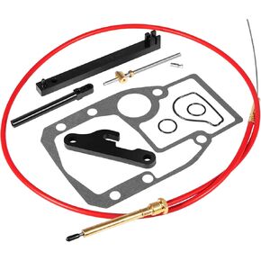 Shift Cable Assembly Kit for Cobra 1986-1993, Adjustment Tools Mounting Gasket Set Fit for Cobra 987661 Sierra 18-2245, Replace 21715 27-00475 Automotive Starter Parts Repair Kits