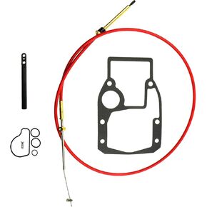 Shift Cable Kit Fit for OMC Cobra Sterndrive 1988-1993, Replace 987661 986654 987498 778040, Adjustment Tools Mounting Gasket Set