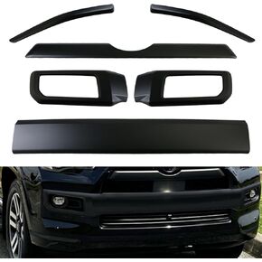 طقم تعتيم مصبغة لسيارة 4Runner Limited، شبكة مصد أمامي لسيارة Toyota 4Runner Limited 2016-2024 ملحقات إدراج غطاء حماية قولبة مجموعة من 6 قطع ABS غير لامع (تناسب فقط محدود) in Kuwait