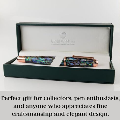 قلم حبر USA Super Mega Abalone Limited Edition 999/Rosegold Trim - Omniflex Nib in Saudi Arabia