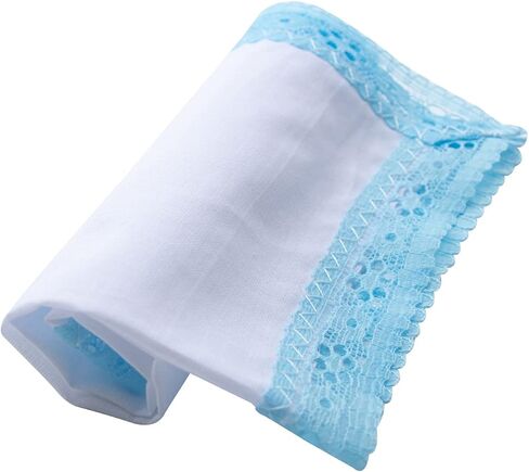 Ladies Handkerchiefs with Lace Pure Cotton Womens Hankies in Saudi Arabia