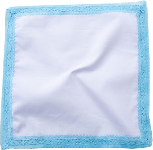 Ladies Handkerchiefs with Lace Pure Cotton Womens Hankies in Saudi Arabia