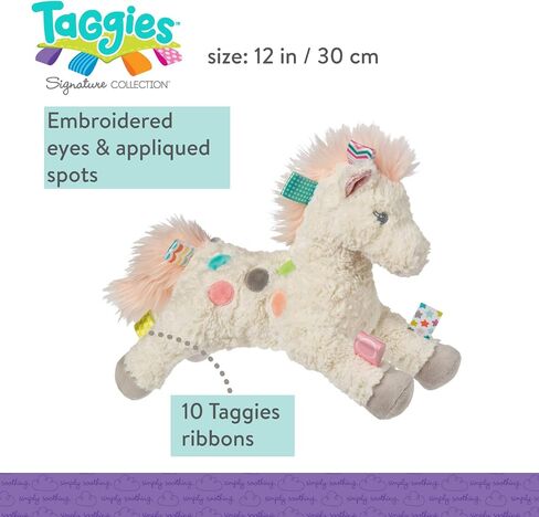 Taggies Embroidered Soft Ring Rattle, Painted Pony, 6-Inches in Kuwait