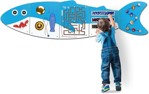 Monläurd® Caterpillar Montessori Busy Board,Sensory Board,Educational Toys,Activity Cube,Wall Toys,Daycare Furniture,Playroom Furniture,Interactive Toys,Wooden Toys,Learning Toys,Boys and Girls 6 M+ in Saudi Arabia
