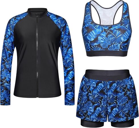 Stratuxx Kaze Swim Rash Guard Long Sleeve Swimsuit Shirts UPF 50+ UV Protection Rashguard for Women and Teen Girl in Saudi Arabia