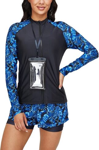 Stratuxx Kaze Swim Rash Guard Long Sleeve Swimsuit Shirts UPF 50+ UV Protection Rashguard for Women and Teen Girl in Saudi Arabia