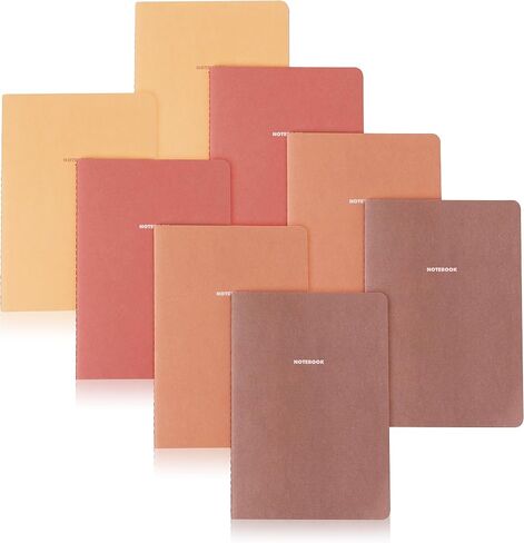 Notebook Journal (16 Pack), A5, 5.5 x 8 in, Cute Soft Paper Cover Notebook Set, Thin Writing Journal for Travel, Meditation, Wedding and Dream Journals, Lightweight Lined Paper Diary, 60 in Saudi Arabia