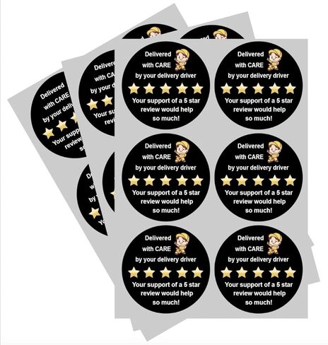 300 قطعة 2 بوصة 5 نجوم تعليقات شكرًا جزيلاً لك على ملصقات طلبك ملصقات قابلة للإزالة in Kuwait