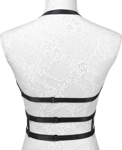 حمالة صدر بحزام، حمالة صدر Jelinda للسيدات Punk Criss Cross Cage Bralette بدون كعب (نمط 5) in Kuwait