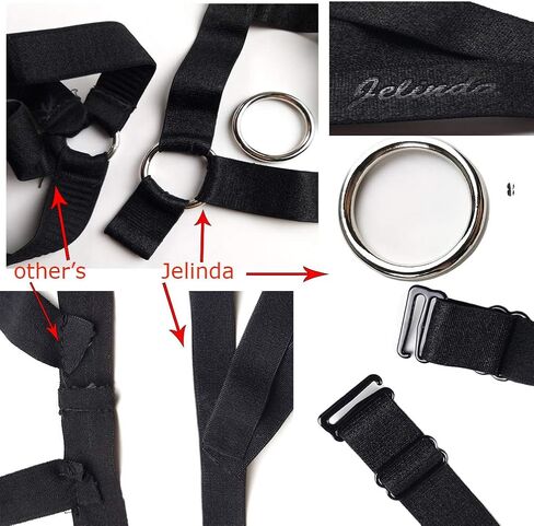 حمالة صدر بحزام، حمالة صدر Jelinda للسيدات Punk Criss Cross Cage Bralette بدون كعب (نمط 5) in Kuwait