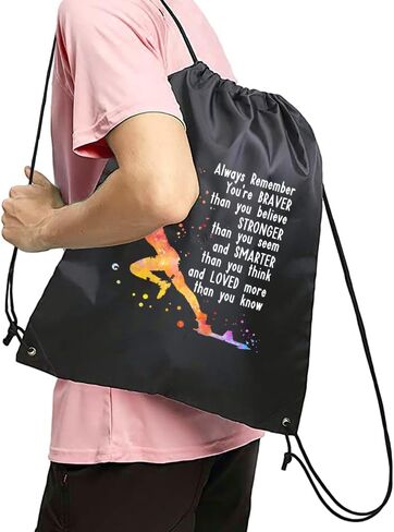 Eat Sleep Run Repeat Running Drawstring Backpacks, Unisex Running Bags for Gym Shopping Sport, Running Gifts for Men Track And Field Lover, Cross Country Running Gifts for Runners Male in Saudi Arabia