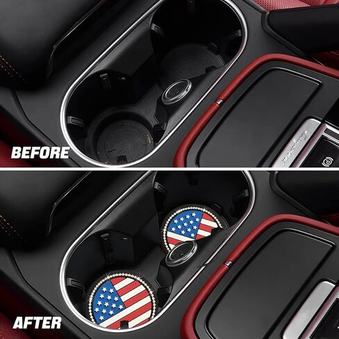 Car Cup Coaster for KIA Cup Holder Insert Coaster Car Interior Silicone Non-Slip Accessories (2.75 Inch) 2PCS in Saudi Arabia