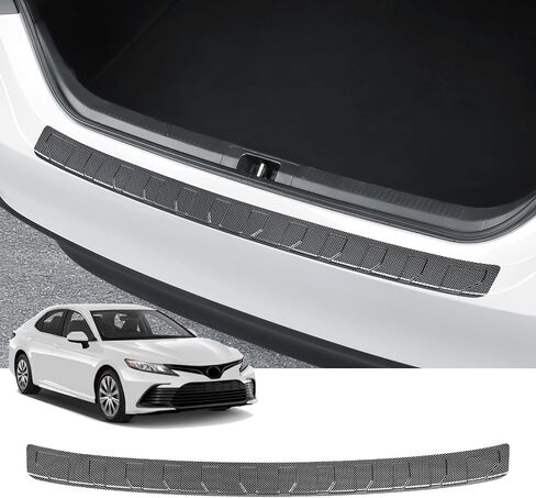 Exterior Rear Bumper Protector Compatible with Honda Accord 2023 2024 Accessories ABS Material Rear Bumper Guard Trunk Sill Protector (Black) in Kuwait
