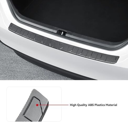 Exterior Rear Bumper Protector Compatible with Honda Accord 2023 2024 Accessories ABS Material Rear Bumper Guard Trunk Sill Protector (Black) in Kuwait