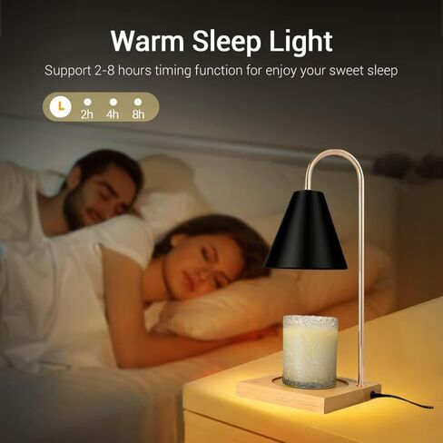 Candle Warmer Lamp with Timer with 2 Bulbs,No Flame Scented Candle Warmer,for Bedroom Home Decor,Fits Large and Small Jar Scented Candle Warming Lantern,Unique Birthday Gifts for Women in Saudi Arabia