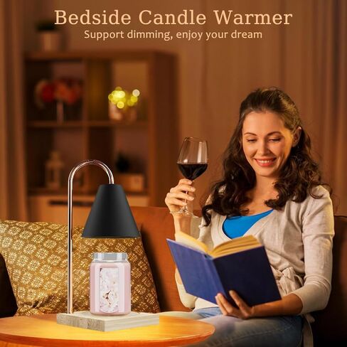 Candle Warmer Lamp with Timer with 2 Bulbs,No Flame Scented Candle Warmer,for Bedroom Home Decor,Fits Large and Small Jar Scented Candle Warming Lantern,Unique Birthday Gifts for Women in Saudi Arabia
