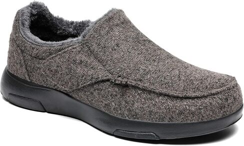 OrthoComfoot Orthopedic Slippers with Arch Support for Mens, Comfortable Plantar Fasciitis House Shoes, Winter Orthotic Moccasin Slip-On for Foot and Heel Pain in Kuwait
