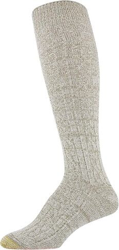 حذاء نسائي للركبة ناعم معاد تدويره من Gold Toe، شوفان/رمادي، متوسط in Kuwait