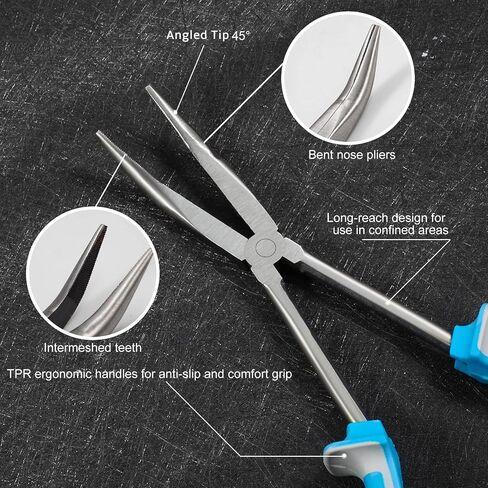 SPEEDWOX Long Reach Ring Nose Plers 11 Inch Long Reach Hose Grip Pliers Spark Plug Removal Pliers Spark Plug Tool Seadoo Spark Accessories Hose Removal Pliers Spark Plug Wire Separator in Kuwait