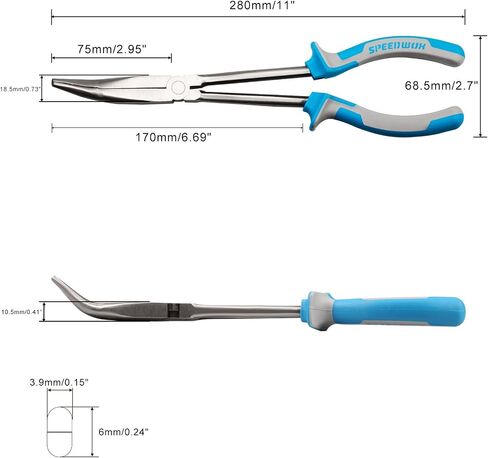 SPEEDWOX Long Reach Ring Nose Plers 11 Inch Long Reach Hose Grip Pliers Spark Plug Removal Pliers Spark Plug Tool Seadoo Spark Accessories Hose Removal Pliers Spark Plug Wire Separator in Kuwait