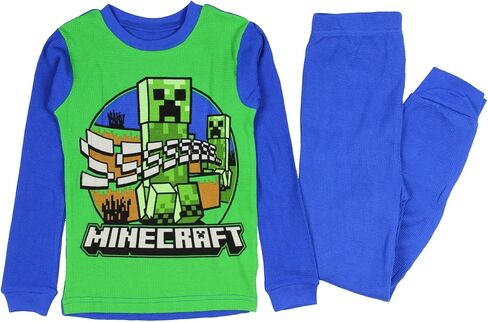 Minecraft Boys Thermal Underwear Set, Green (12) in Saudi Arabia