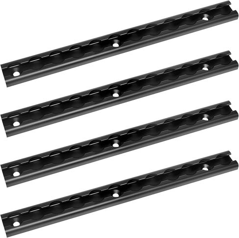 Upgrade Aluminum L Track, 12 inch L Track Rail Black Oxide for Securing Motorcycles, ATVs, Dirt Bikes, Utility Tractors, and More, Use On Pickup Trucks, Vans, Or Enclosed Trailers, Pack of 4 in Kuwait