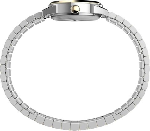 Timex Women's Main Street 25mm Watch - Silver-Tone Expansion Band Mother of Pearl Dial Silver-Tone Case in Saudi Arabia