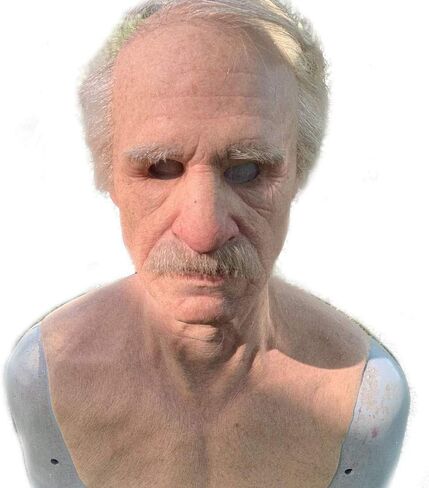 GHDLM Realistic Old Man Mask, Latex Bald Man Mask, Realistic Face Mask, Costume Mask for Halloween Party in Saudi Arabia