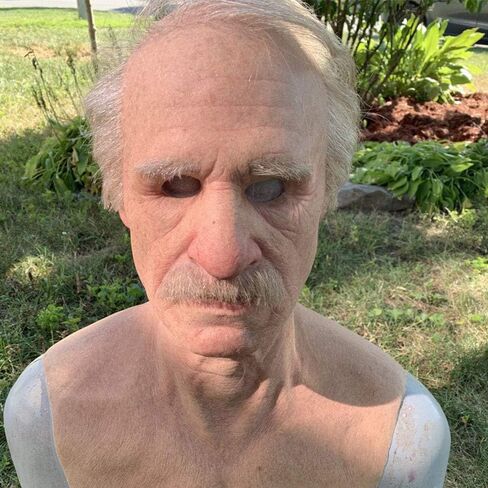 GHDLM Realistic Old Man Mask, Latex Bald Man Mask, Realistic Face Mask, Costume Mask for Halloween Party in Saudi Arabia