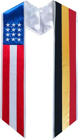 Mixed Country Flag Graduation Stole National Stole Sash 72 Inches in Saudi Arabia