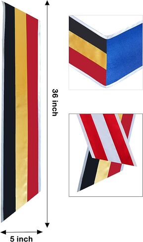 Mixed Country Flag Graduation Stole National Stole Sash 72 Inches in Saudi Arabia